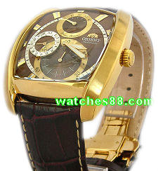 ORIENT 24mm Genuine Leather for CEZAD006T Color : Brown Gode: QUDCYS-GB