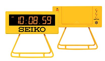 SEIKO Digital Alarm Clock YELLOW QHL062Y